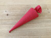 cono puntzak rood met witte bolletjes