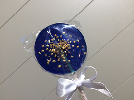 glitterlolly koningsblauw helder goud glitter
