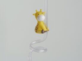 giraf rietje geel mosterdgeel