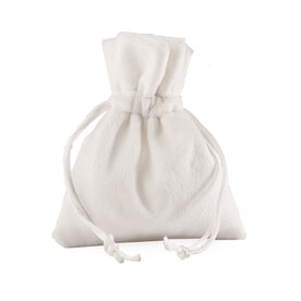 wit velour stropzakje