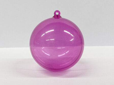 Transparant fuchsia plexi bal bol