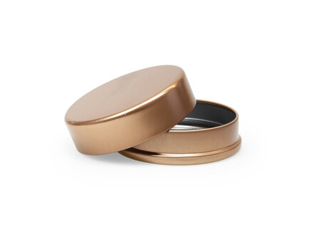 rond blik plat rose gold