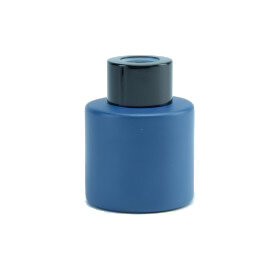 blauw cilinder geurfles zwart 50 ml