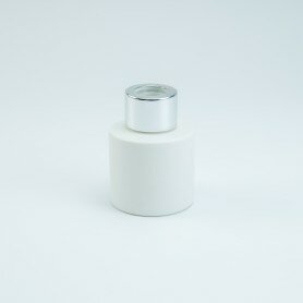 wit cilinder geurfles zilver 50 ml