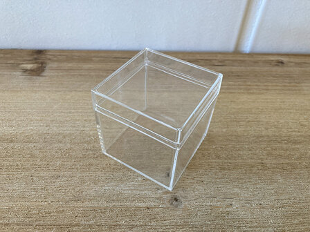 PVC kubus transparant 6x6
