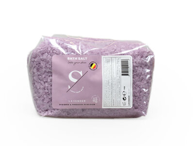 lavendel paars badzout 1 kg belgisch
