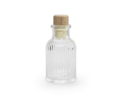 ribbel flesje transparant