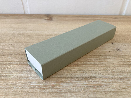 Schuifdoos M verdigris - doos wit
