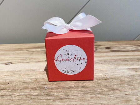 kubus doosje koraal coral red rood