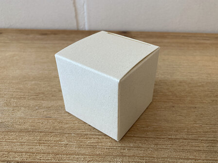 kubus doosje citrus gespikkeld ecru
