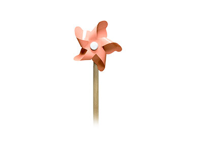 oud roze potlood windmolen