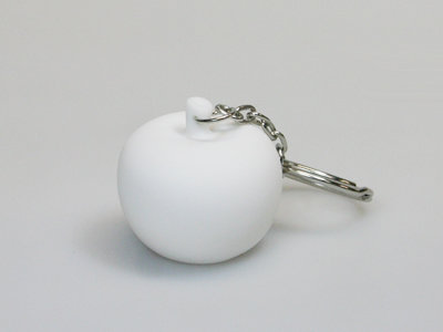 wit sleutelhanger appel pom amandine doopsuiker suikerbonen
