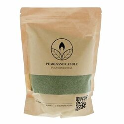 Pearlsand kaars vulling incl. 4 wieken - groen