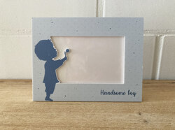 Fotokader 15 x 10 cm Handsome boy - blauw
