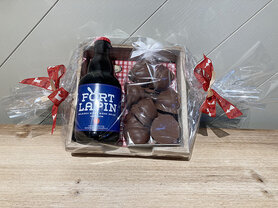 Houten servethouder - gevuld