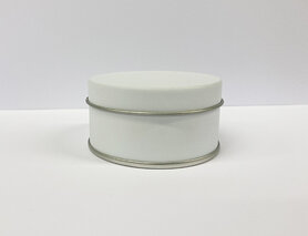 Blikje rond - wit