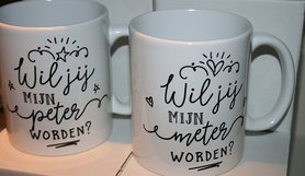 Koffietas black & white - Peter