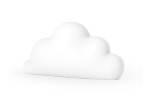 Nachtlamp wolk medium - wit