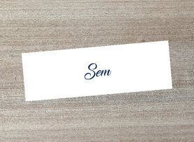 Chips doos wikkel met naam in kleur - 7,8 x 24,5 cm