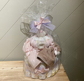 Pampertaart met slingeraap - roze