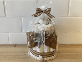 Pampertaart met slingeraap - lichtbruin