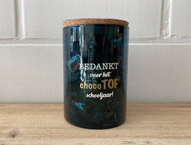 Bokaal chocotof gevuld - silver blue