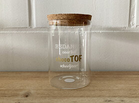 Bokaal chocotof leeg - transparant