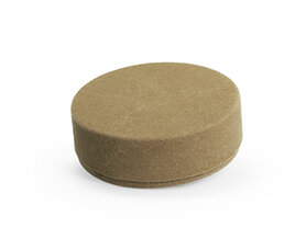 Suède doosje rond - klei