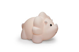 Nachtlamp dinosaurus led projector USB - fuzzy roze