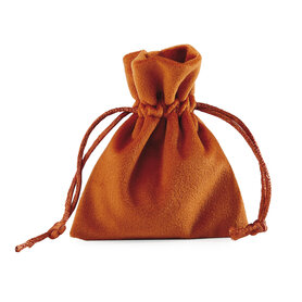 Fluweel  stropzakje - terra