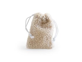 Strop zakje in bouclé - zand Strop zakje in bouclé - zand