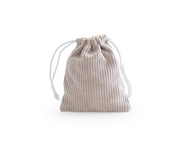 Strop zakje in corduroy - zand