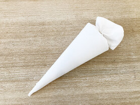 Puntzak in stof - wit Puntzak in stof - wit