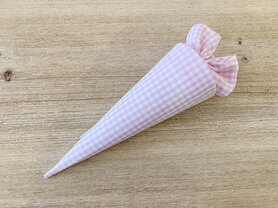 Puntzak in stof - vichy roze Puntzak in stof - vichy roze