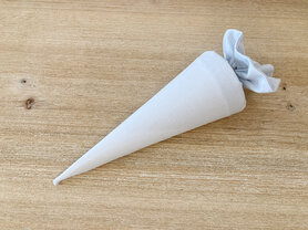 Puntzak in stof - lichtblauw Puntzak in stof - lichtblauw