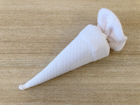 Puntzak in stof - losange roze