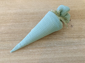 Puntzak in tetra stof - zijdegroen Puntzak in tetra stof - zijdegroen