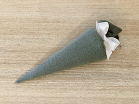 Puntzak in tetra stof - mosgroen Puntzak in tetra stof - mosgroen