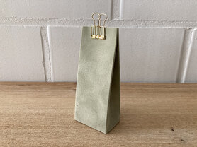 Hoog doosje in velvet - zijdegroen