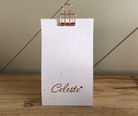 Snoepzakje L - roze spetters